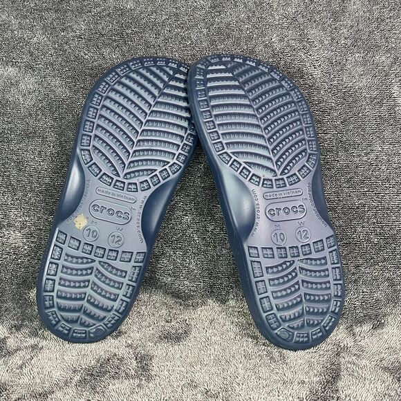 Crocs Iconic Comfort Flip Flop Thong Sandals Unisex Mens 10/Women 12 Blue - Picture 6 of 6